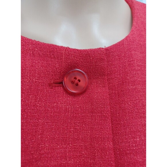 Morgan Miller Womans Suits Skirt Blazer Jacket Red Sz 16W Short Sleeve - Picture 4 of 9